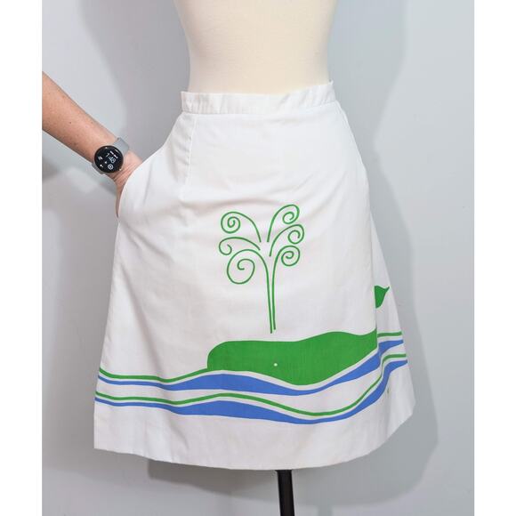 Vested Gentress Whale Print Skirt - Picture 3 of 9